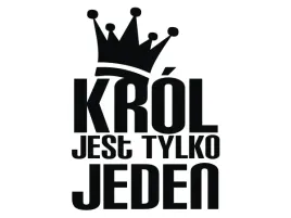 naklejka-na-auto-krol-jest-tylko-jeden