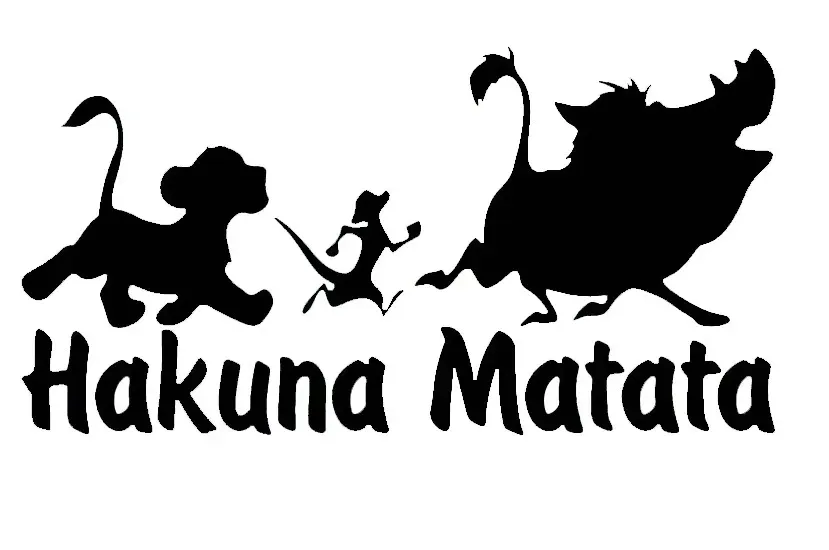 naklejka-auto-szybe-hakuna-matata