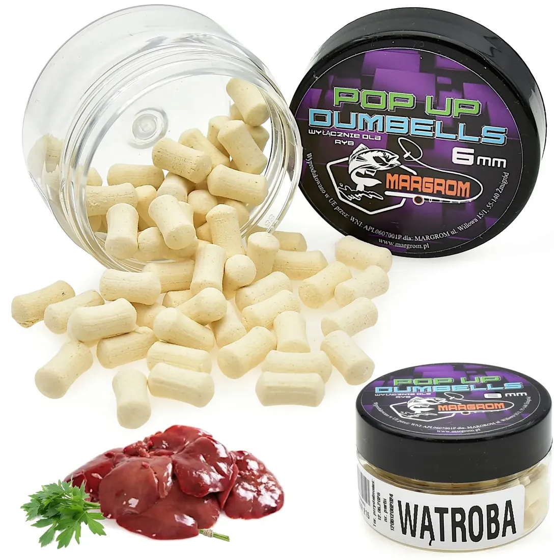 dumbells-pop-up-6mm-margrom-watroba-jasna-method-feeder