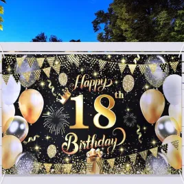 baner-na-18-urodziny-czarno-zlote-tlo-180x110cm
