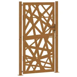 brama-ogrodowa-100x200-cm-stal-nierdzewna-lekka-konstrukcja