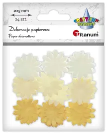 dekoracje-papierowe-kwiatki-24szt-pomaranczowe-titanum