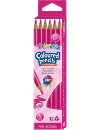 kredki-olowkowe-trojkatne-12-szt-colorino-rozowa