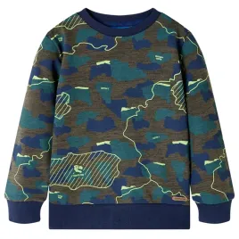 bluza-dziecieca-khaki-z-nadrukiem-plyt-128-7-8-lat