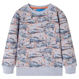 bluza-dziecieca-samoloty-szary-melanz-128-7-8-lat