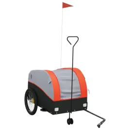 przyczepka-rowerowa-45-kg-czarno-pomaranczowa-133x68x68-cm