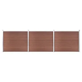 ogrodzenie-wpc-526x146cm-brazowe