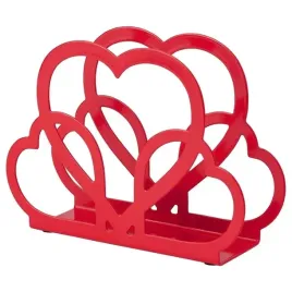 serwetnik-metalowy-ikea-czerwony-serca-swiateczny-vinterfint