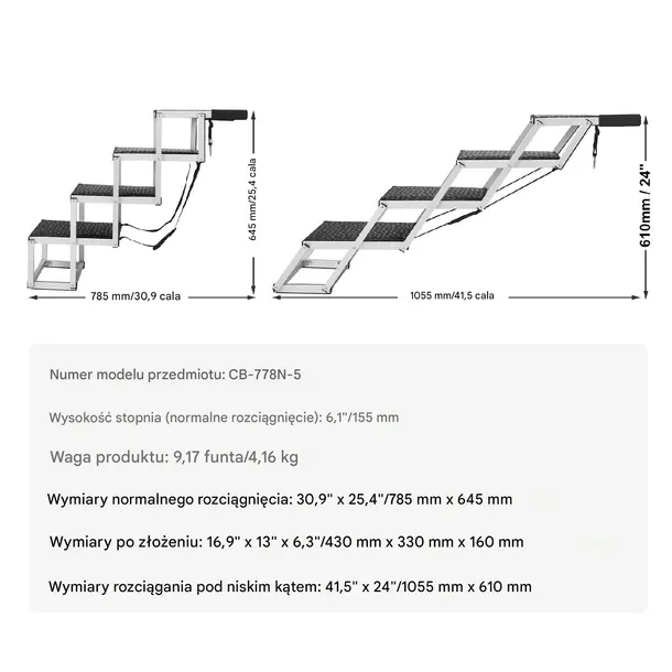 schody-samochodowe-dla-psow-66-cm-stan-nowy