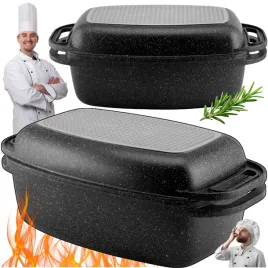 praktyczna-brytfanna-5-1l-pokrywa-grillowa-2w1-marmurowa-gaz-indukcja-32cm