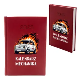 kalendarz-a5-ksiazkowy-2026-czerwony-dla-mechanika-terminarz-planer-auto