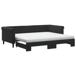rozkladana-sofa-2-w-1-z-materacami-aksamit-czarny-229x100x68cm