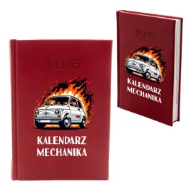 kalendarz-a5-2026-ksiazkowy-czerwony-dla-mechanika-terminarz-planer-auto
