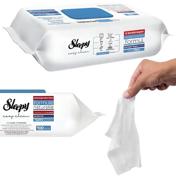 Chusteczki nawilżane uniwersalne SLEEPY Easy Clean do sprzątania 100 szt.