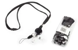 smycz-z-linka-petelka-karabinczyk-i-pasek-reel-2-czarna-10-sztuk-opus