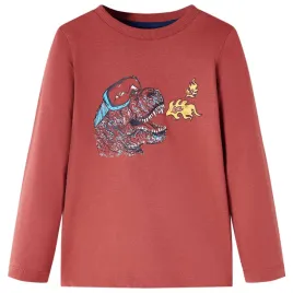 longsleeve-dino-104-palona-czerwien-100percent-bawelna