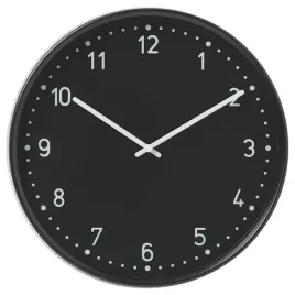 ikea-bondis-zegar-scienny-czarny-38-cm