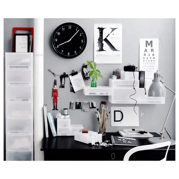 ikea-bondis-zegar-scienny-czarny-38-cm