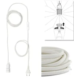 ikea-strala-oprawka-z-kablem-bialy-4-m-do-kloszy-e14