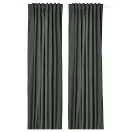 ikea-rosenmandel-zaslony-ciemnozielone-135x300-cm