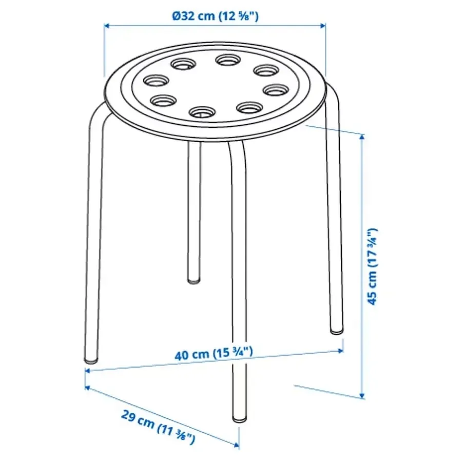 ikea-marius-stolek-taboret-45-cm-bialy-stan-nowy