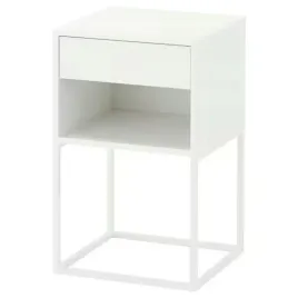ikea-vikhammer-stolik-nocny-bialy-40x39-cm