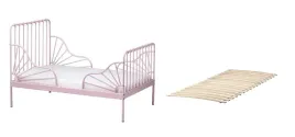 ikea-minnen-lozko-rosnace-rozowy-rama-dno