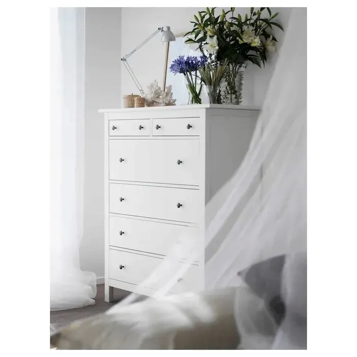 ikea-hemnes-komoda-6-szuflad-biala-bejca-108x131cm