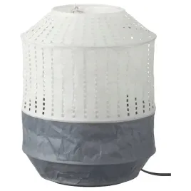 ikea-majorna-lampa-stolowa-bialy-szary-32-cm