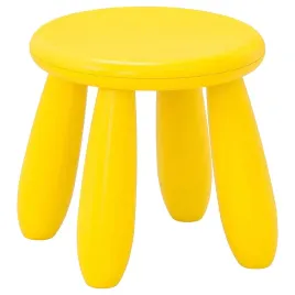 ikea-mammut-zolty-stolek-dzieciecy-taboret