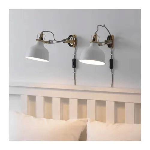ikea-ranarp-reflektor-z-klamra-scienny-kremowy