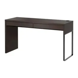ikea-micke-biurko-2-szuflady-142x50x75-czarnobraz