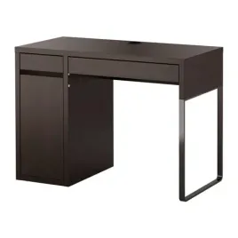 ikea-micke-biurko-z-szafka-105x75x50-czarnobraz