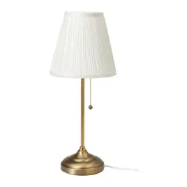 ikea-arstid-lampa-stolowa-nocna-mosiadz-bialy