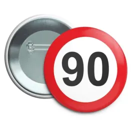 przypinka-90-urodziny-traffic-birthday-okragla-56-mm