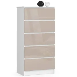 komoda-do-sypialni-5-szuflad-stilo-60x40x121-cm-biel-cappuccino-polys