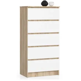 komoda-do-sypialni-5-szuflad-stilo-60x40x121-cm-dab-sonoma-biel-mat-or
