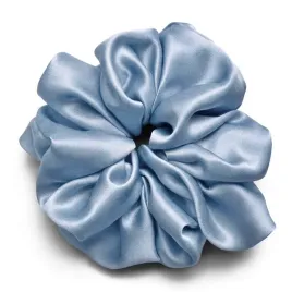 jedwabna-gumka-do-wlosow-100percent-jedwab-scrunchie-jasno-niebieska-xxl-meravil