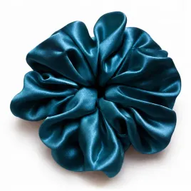 jedwabna-gumka-do-wlosow-100percent-jedwab-scrunchie-morski-ciemny-xxl-meravil