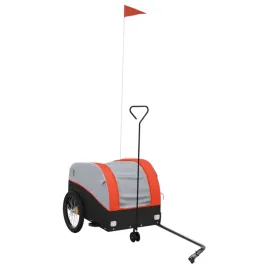 przyczepka-rowerowa-30-kg-czarno-pomaranczowa-123x52x53-cm