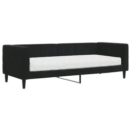 sofa-2-w-1-z-materacem-aksamit-czarny-223x90x68cm