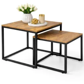 stoliki-kawowe-2w1-loft-kwadratowy-zestaw-2szt-rustykalne-metal-45x50-40x45