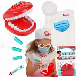 zestaw-dentysta-dla-dzieci-zeby-do-mycia-akcesoria-dentystyczne-fartuszek