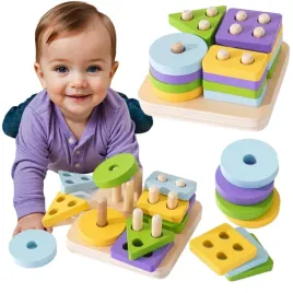 sorter-drewniana-ukladanka-montessori-pastelowe-kolory-ksztalty