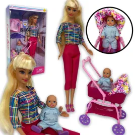lalka-defa-lucy-z-dzieckiem-wozkiem-akcesoria-dla-dziecka-mama-i-dziecko