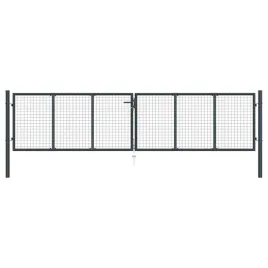 brama-ogrodowa-z-siatki-ocynkowanej-stal-400x100-cm-szara
