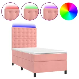 lozko-kontynentalne-aksamitne-z-diodami-led-203x100-rozowe