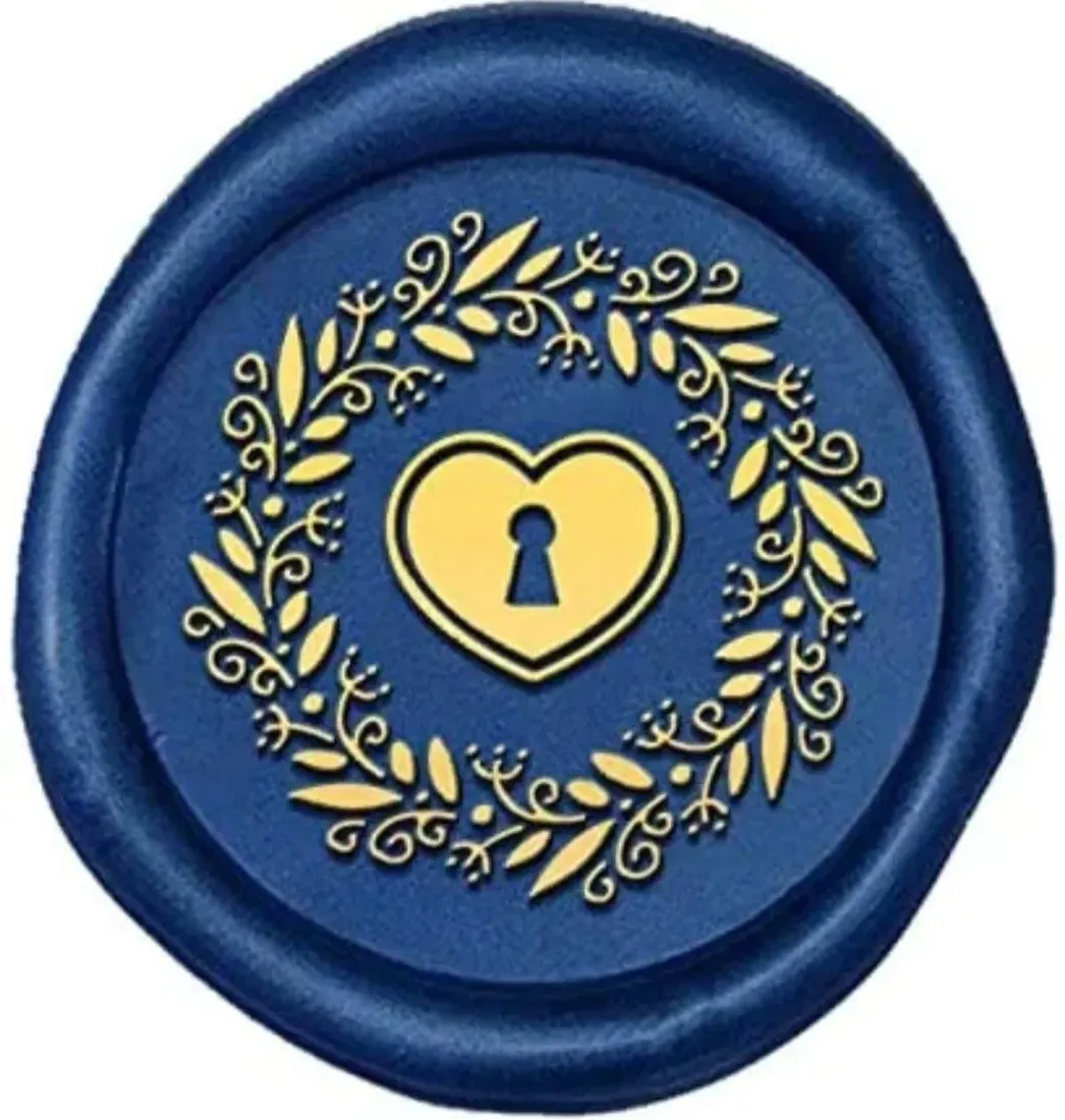pieczec-woskowa-stempel-serce-klodka
