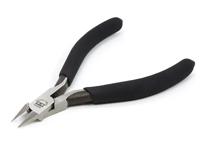 Cążki boczne Sharp Pointed Side Cutter for Plastic (Slim Jaw) 74123 Tamiya