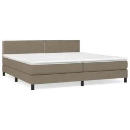 lozko-kontynentalne-maxrelax-taupe-203x200cm-2x-materac-100x200cm-bia